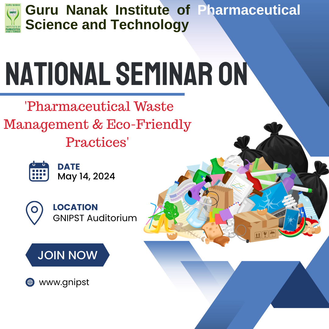 National Seminar on 'Pharmaceutical Waste Management & Eco-Friendly Practices'